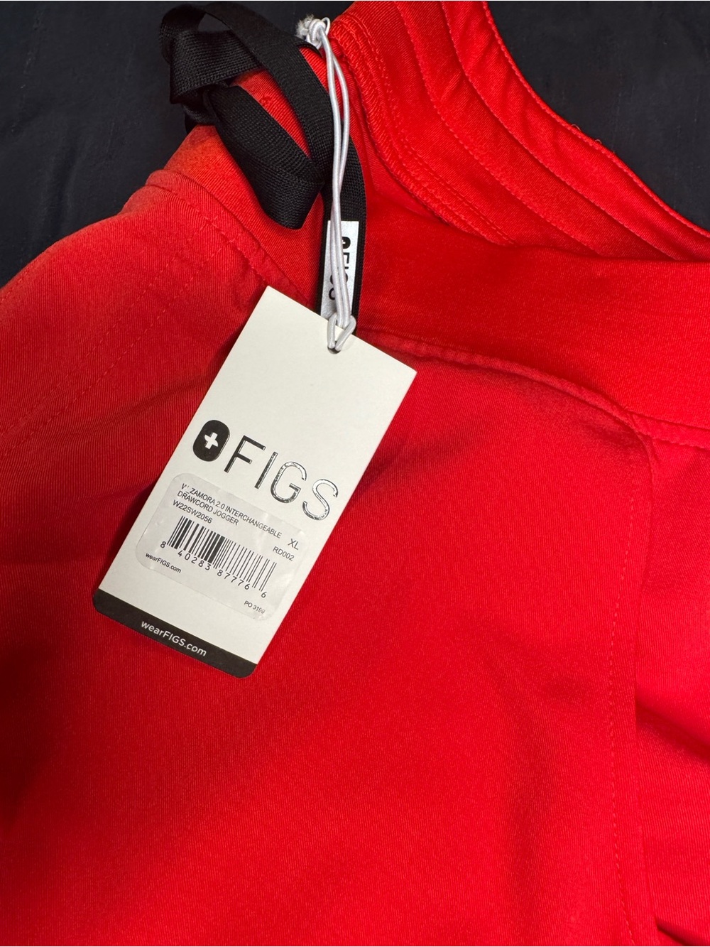 NWT 
Figs Red Medical Scrub Bottom with Branded Tag